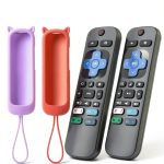 OneBom 2Remote+Glow Purple Cover+Red Cover TV Remote-0
