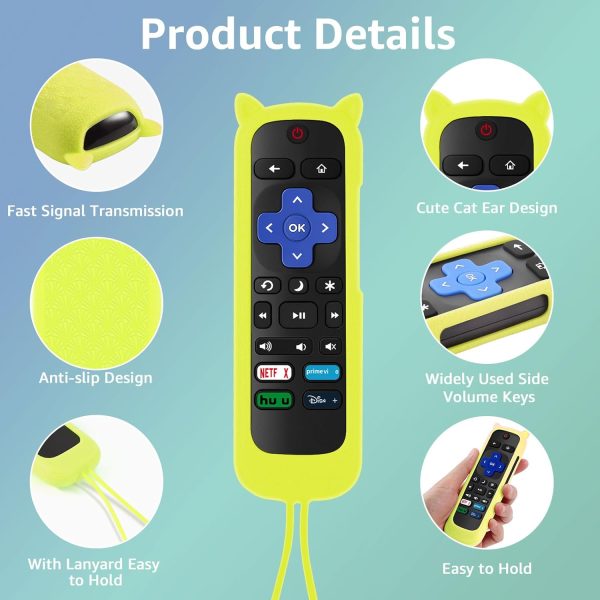 Roku Remote Cover by OneBom ABS Plastic-4