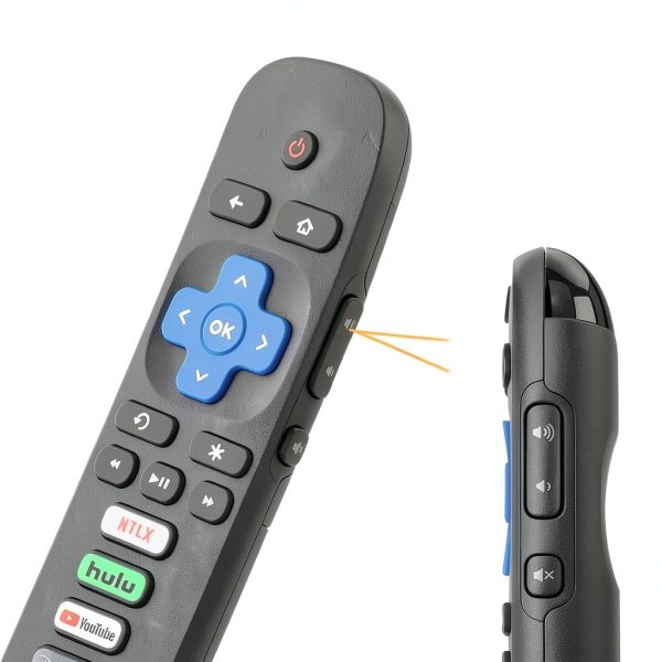 Roku TV Remote YesBes ABS Silicone Replacement-2