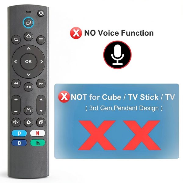 EWO'S RCFNA21 TV Remote Control Ergonomic Universal-3