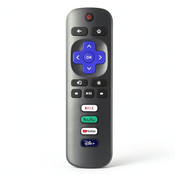 Roku TV Remote YesBes ABS Silicone Replacement-4