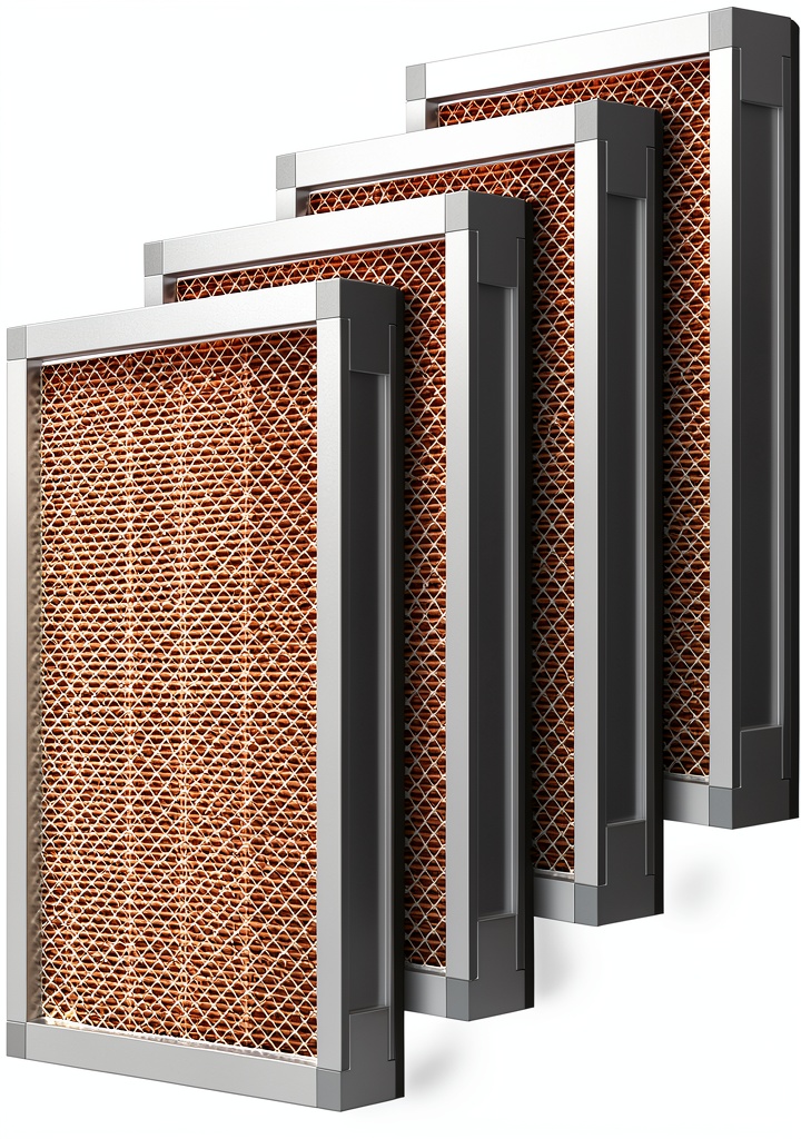 OMTech polypropylene air filter set displayed in packaging
