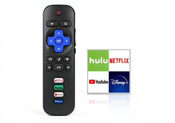 Roku TV Remote Replacement Ningbo Black Infrared-1