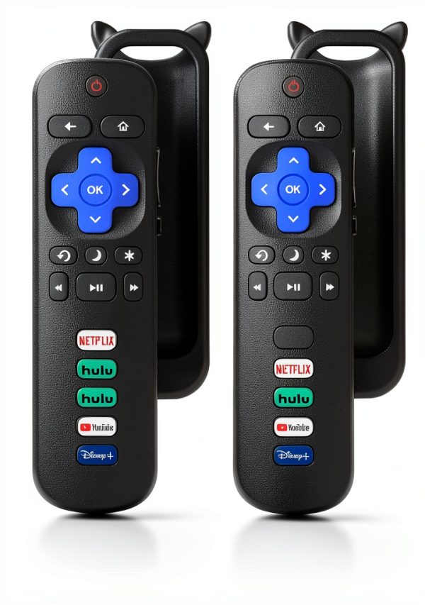 Roku TV Remote Replacement Ningbo Black Infrared-0
