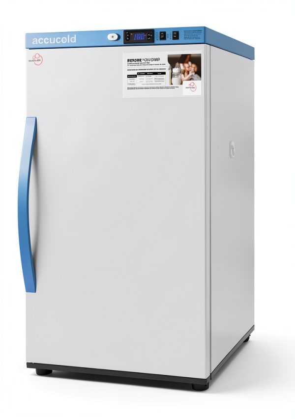 Accucold MLRS3MC 3 cu ft Refrigerator with LED Display and Shelves-4